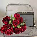 10pcs Artificial Silk Simulation Rose Flowers - Wedding Party Home Decorations - Black