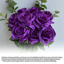 10pcs Artificial Silk Simulation Rose Flowers - Wedding Party Home Decorations - Red