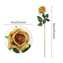 10pcs Artificial Silk Simulation Rose Flowers - Wedding Party Home Decorations - Silver