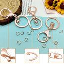 10X Rose Gold Swivel Lobster Clasp Keychains