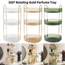 Rotating Cosmetic Organiser Home Storage Shelf Box for Makeup and Beauty Product - Amber