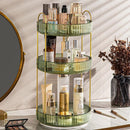 Rotating Cosmetic Organiser Home Storage Shelf Box for Makeup and Beauty Product - Green