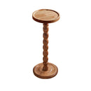 Vintage Solid Wood Side Table Small Round Table Sturdy Anti Slip Easy Clean