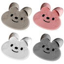 Silicone Foot Scrubber Rabbit Tub Mat Suction Cup Exfoliating Brush Cleaning Mat - Grey