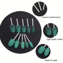 100Pcs Rubber Polishing Bits Set Rotary Tool Buffing Kit for Drill Grinding