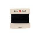 Hair Accessories High Elastic Two-Color Cross Hair Rope Rubber Band Hair Ring - Black