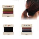 Hair Accessories High Elastic Two-Color Cross Hair Rope Rubber Band Hair Ring - Black