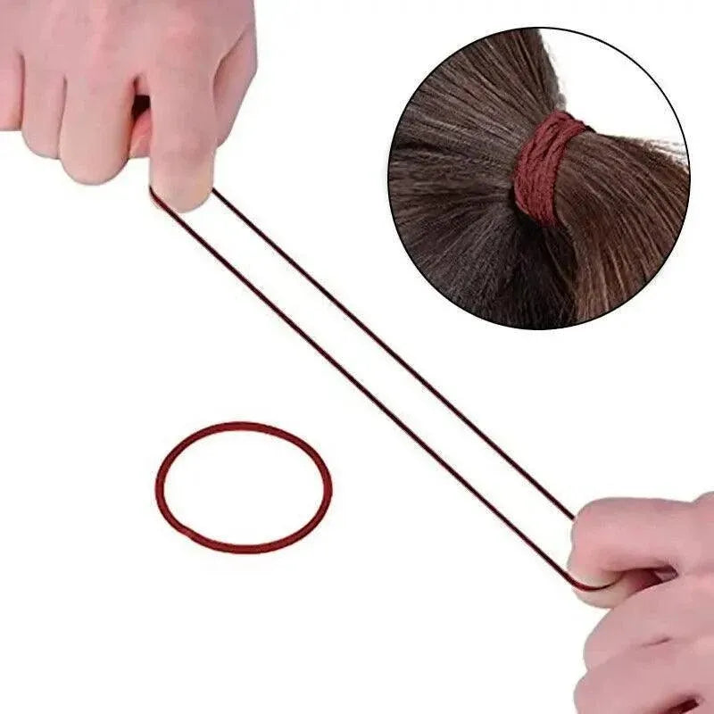 Hair Accessories High Elastic Two-Color Cross Hair Rope Rubber Band Hair Ring - Colourful