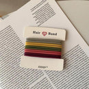 Hair Accessories High Elastic Two-Color Cross Hair Rope Rubber Band Hair Ring - Colourful