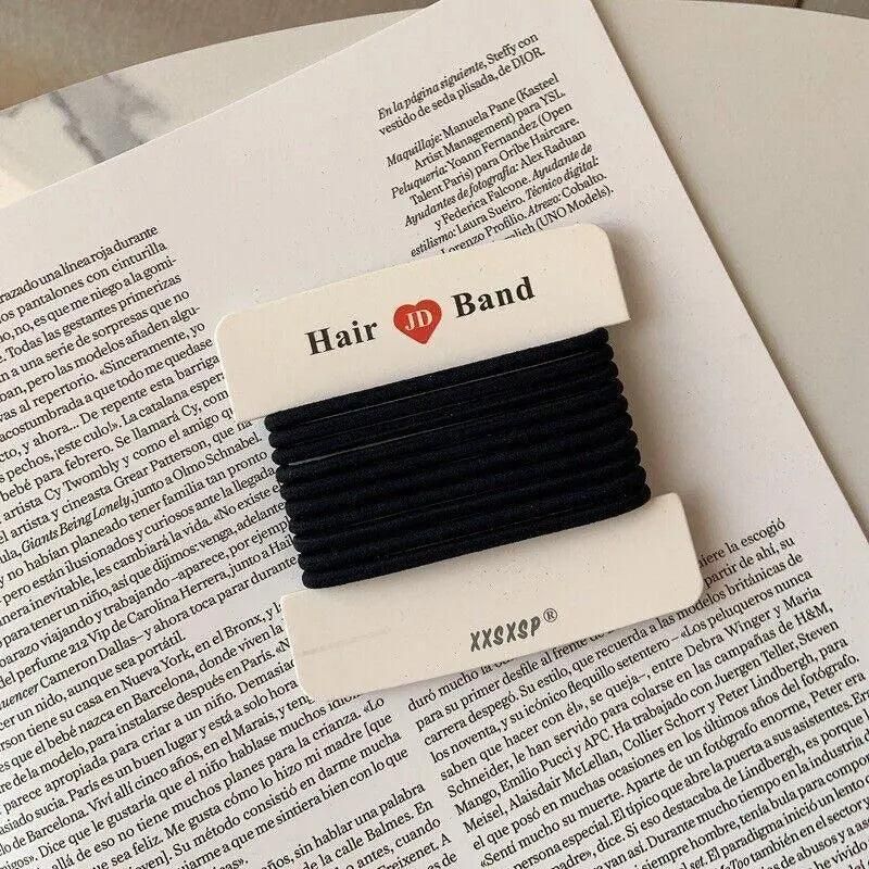 Hair Accessories High Elastic Two-Color Cross Hair Rope Rubber Band Hair Ring - Colourful