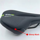 MTB Saddle Hollow Comfort Bicycle Seat Universal Cushion Soft Riding Saddle - Red