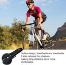 MTB Saddle Hollow Comfort Bicycle Seat Universal Cushion Soft Riding Saddle - Red