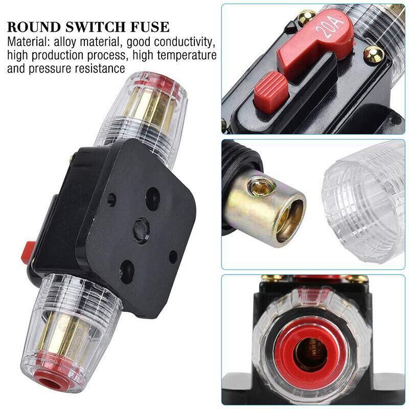 20-150Amp Circuit Breaker Dual Battery Ip67 Waterproof Fuse Manual Reset 12V 24V - 30AMP