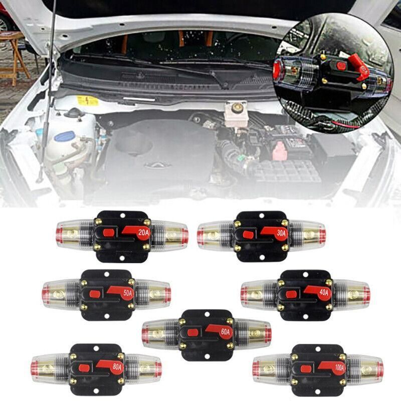 20-150Amp Circuit Breaker Dual Battery Ip67 Waterproof Fuse Manual Reset 12V 24V - 30AMP
