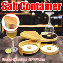 Bamboo Salt Jar Spice Container with Lid for Cooking Seasoning Storage Home Use