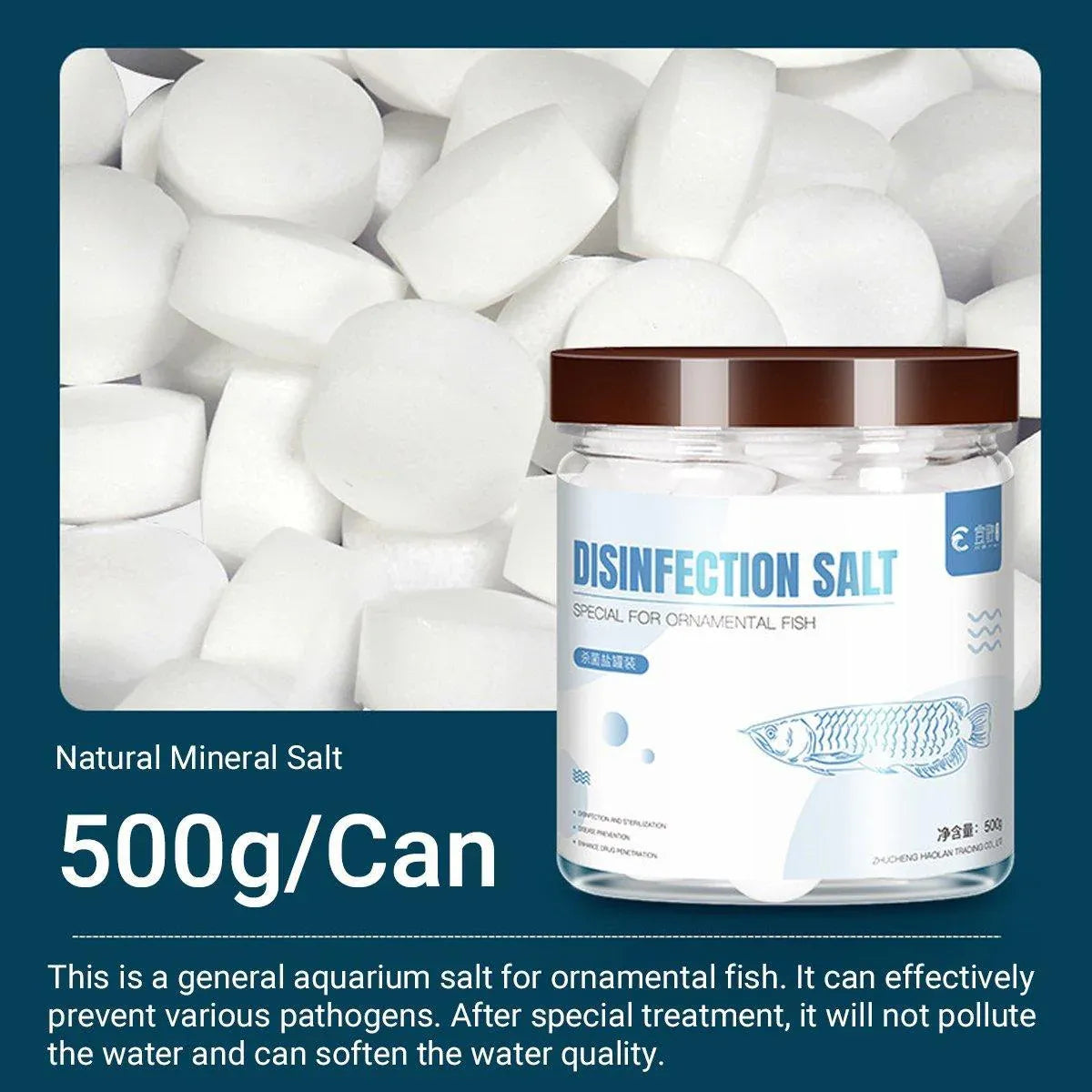 Aquarium Sea Salt Water Treatment Universal Powder For Fish Tank Purification - Yellow