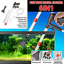 6In1 Fish Tank Cleaner Water Changer Pump Pipe Semi-automatic Cleaning Aquarium