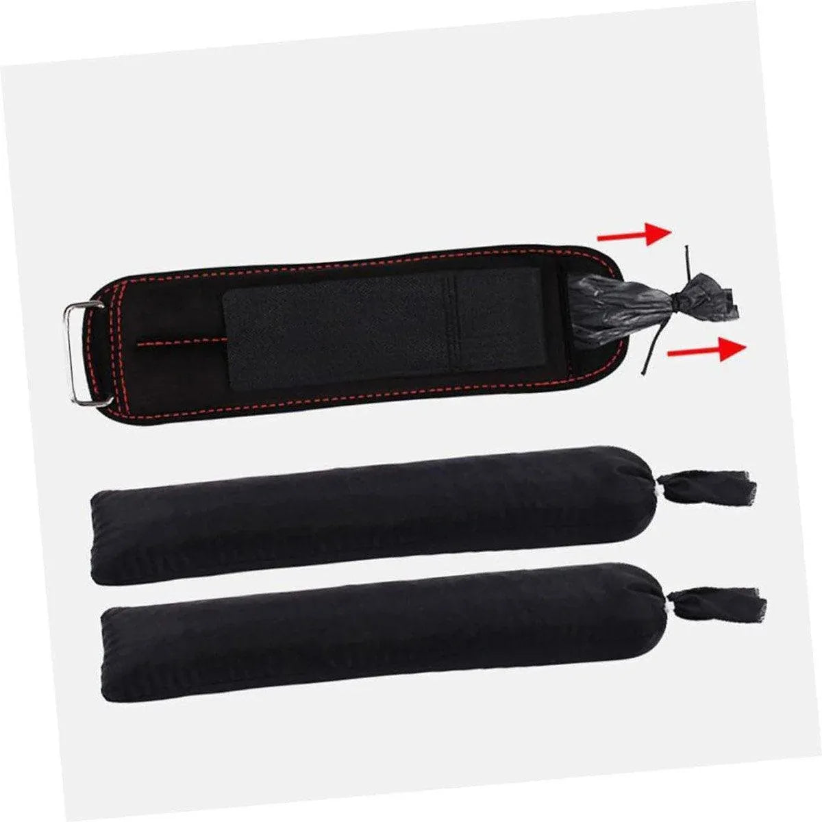 Adjustable Sandbag Gaiter Weight Training Gear for Running and Sports Fitness - Pair of Sandbags (2 x 1.5kg)