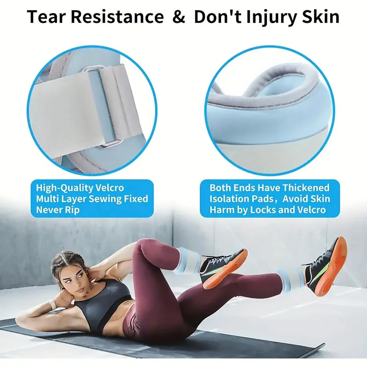 2PCS Dance Training Leg Sandbags for Fitness Running Jogging Exercise