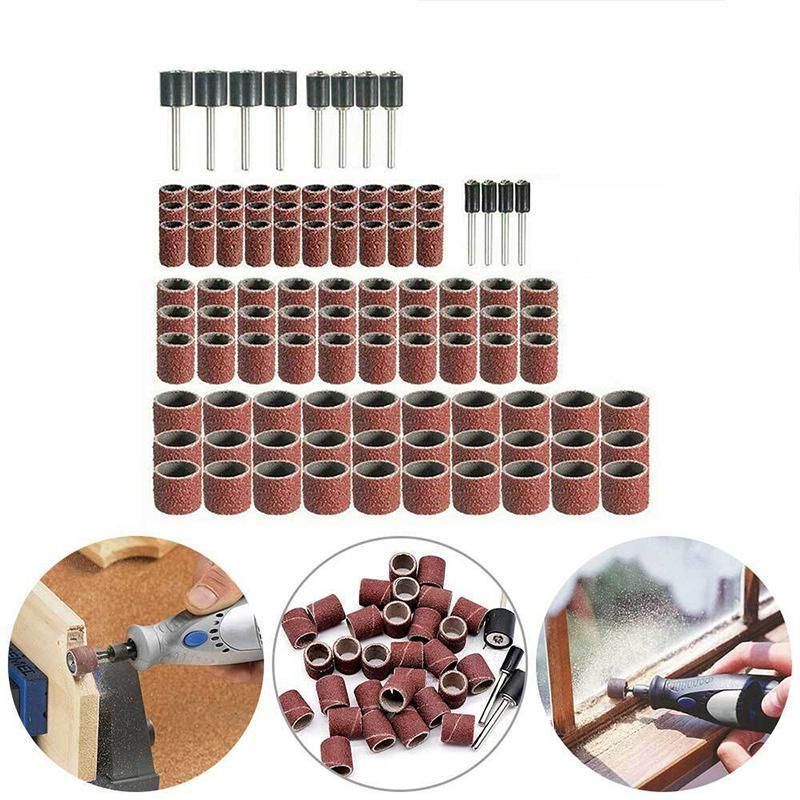 384Pcs Drum Sanding Kit For Nail Drill Bits Dremel Accessories Rotary Tool Set