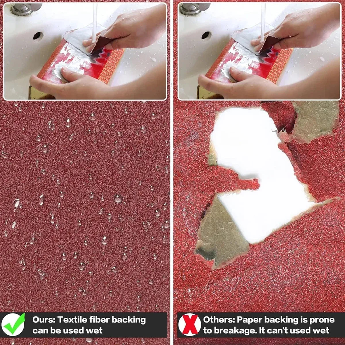 10cm Wide Soft Emery Cloth Roll Hand Torn Sanding Polishing Gauze Abrasive Sheet