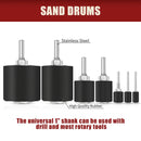 37Pcs Sanding Drum Kit Sleeve Set for Drill Rotary Tool Wood Polishing