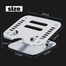 Adjustable Folding Aluminum Stand Ergonomic Design Portable Laptop Stand Holder - Silver