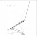 Adjustable Folding Aluminum Stand Ergonomic Design Portable Laptop Stand Holder - Silver