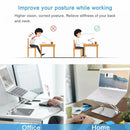 Adjustable Folding Aluminum Stand Ergonomic Design Portable Laptop Stand Holder - Silver