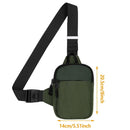 Sports Chest Bag Crossbody Backpack Mini Fashion Satchel for Outdoor Travel - Grey
