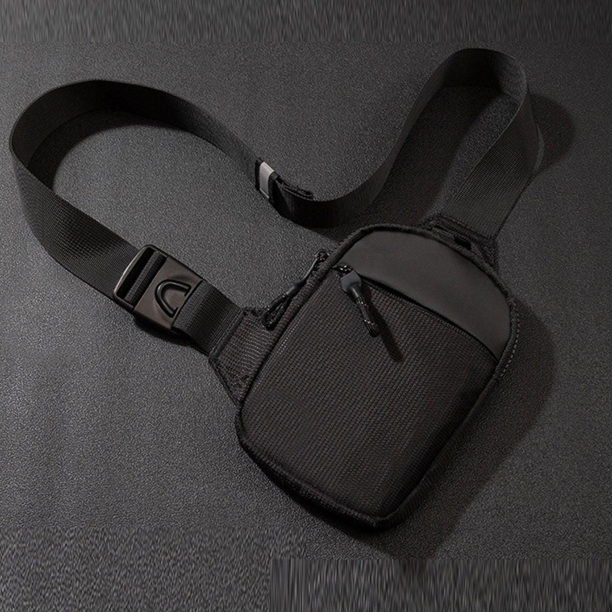 Sports Chest Bag Crossbody Backpack Mini Fashion Satchel for Outdoor Travel - Grey