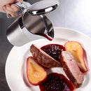 Stainless Steel Steak Sauce Pot Sauce Seasoning Pot Small for Gravy Kitchen - 450ml