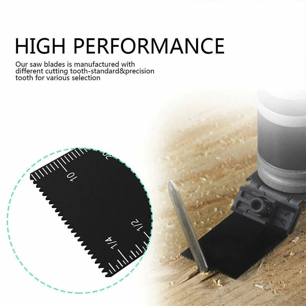 10/20/30PCS Universal Cutting Blades for Woodworking Power Tools Compatible with Multi-Tool - 30pcs