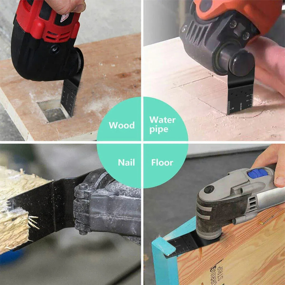 10/20/30PCS Universal Cutting Blades for Woodworking Power Tools Compatible with Multi-Tool - 30pcs