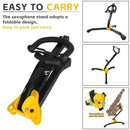 Portable Foldable Alto Tenor Saxophone Stand Stable Non Slip For Music Practice