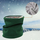 Fleece Neck Warmer Thermal Tube Scarf Winter Snood Hat for Men Women Outdoor - Wine Red
