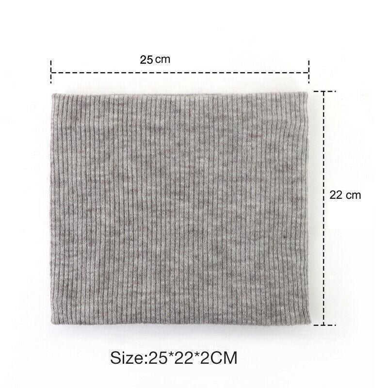 Fleece Neck Warmer Thermal Tube Scarf Winter Snood Hat for Men Women Outdoor - Wine Red