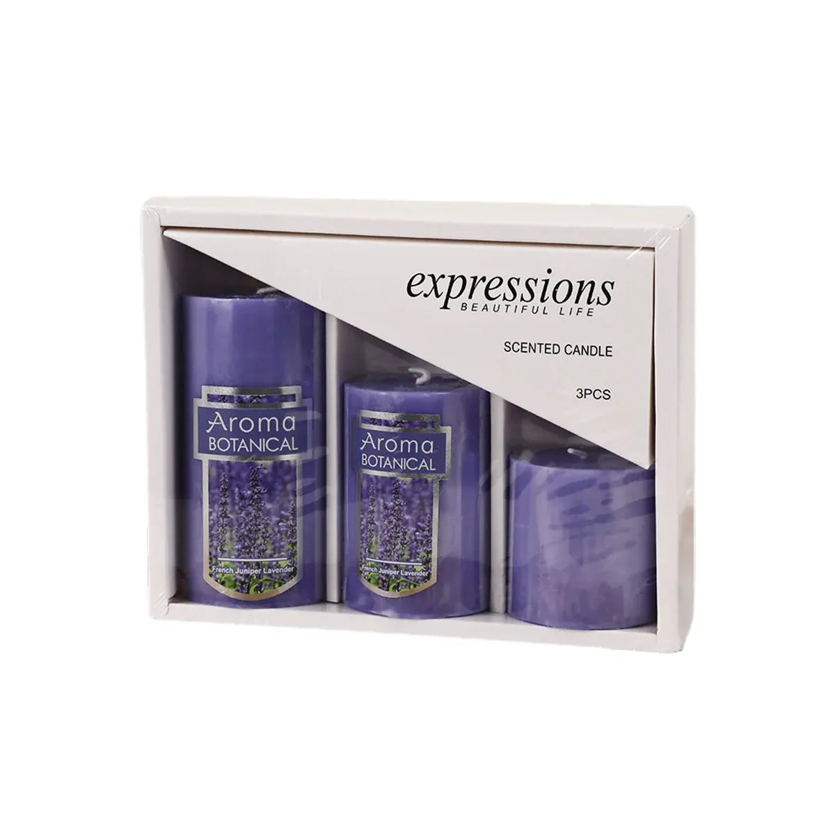 Classic Simple Cylindrical Scented Candles for Home Use Aromatherapy Decoration - Purple