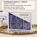 Classic Simple Cylindrical Scented Candles for Home Use Aromatherapy Decoration - Purple