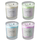4Pcs Aroma Candles Smokeless Glass Scented Candles Gift Set for Relaxation