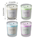 4Pcs Aroma Candles Smokeless Glass Scented Candles Gift Set for Relaxation