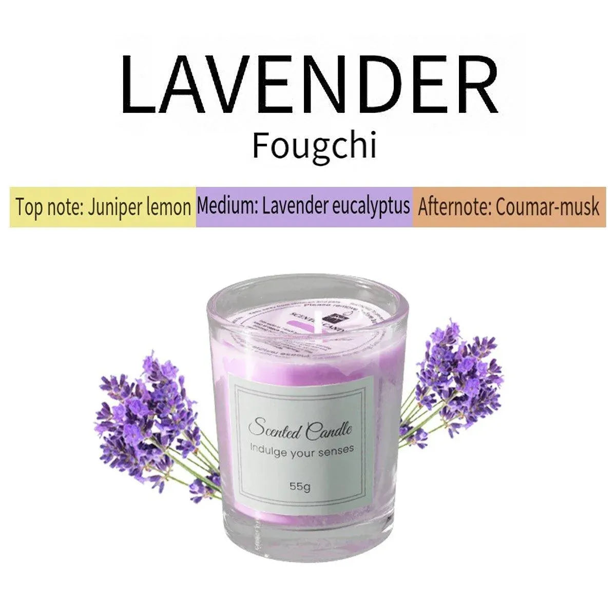 4Pcs Aroma Candles Smokeless Glass Scented Candles Gift Set for Relaxation