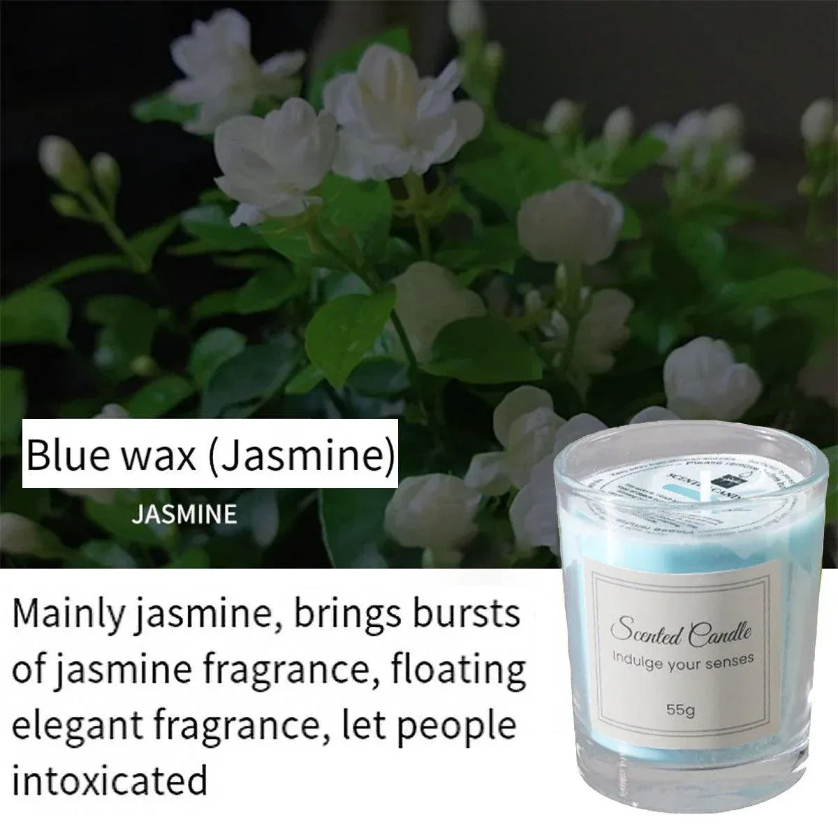 4Pcs Aroma Candles Smokeless Glass Scented Candles Gift Set for Relaxation