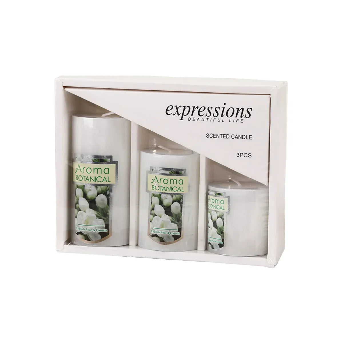 Classic Simple Cylindrical Scented Candles for Home Use Aromatherapy Decoration - White