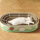 Extra-Large Oval Cat Scratching Board Durable Pet Toy Cat Kittens Wear Resistant - Rabbit
