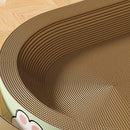 Extra-Large Oval Cat Scratching Board Durable Pet Toy Cat Kittens Wear Resistant - Rabbit