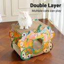 Pumpkin Cat Cart Double Layer Cat Scratch Board Cat Bed Furniture For Sleeping