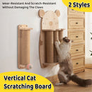 2Style Wood Wall-Mounted Natural Sisal Rope Cat Scratching Claw Grinding Pet Toy - Single Column Pink