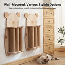 2Style Wood Wall-Mounted Natural Sisal Rope Cat Scratching Claw Grinding Pet Toy - Single Column Pink