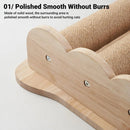 2Style Wood Wall-Mounted Natural Sisal Rope Cat Scratching Claw Grinding Pet Toy - Single Column Pink